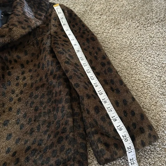 TopShop Faux Leopard Fur Jacket size S/M (4-6) EUC pls see description - Picture 13 of 15